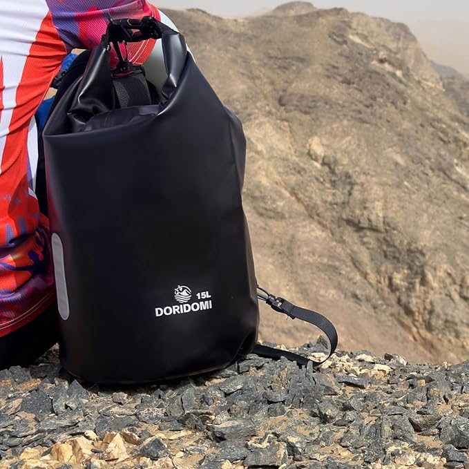 Faraday Bags - Black 15L Waterproof EMP Protection Faraday Dry Bag with RFID Signal Blocking Shield