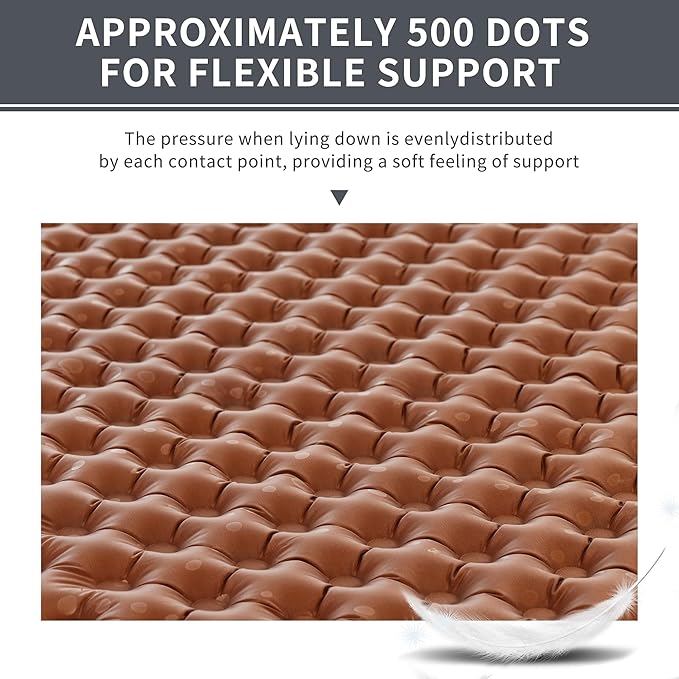 Naturehike Ultralight Insulated Sleeping Pad with R5.8, 3.2in Thickened Patchworkable Inflatable Double Sleeping Mat for Camping, Hiking, Climbing with Inflatable Bag (Silver-Mummy)