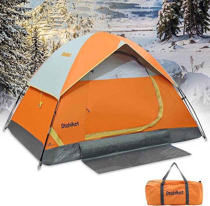 Backpacking Camping Tent Lightweight Portable Waterproof with Carrying Bag for Outdoor Summer Beach