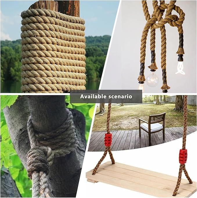 High Strength Braid Cord Nylon Pulling Rope Polyester Rope Multipurpose Bull Arborist Rigging 3/4in x 150ft White Grey Blue