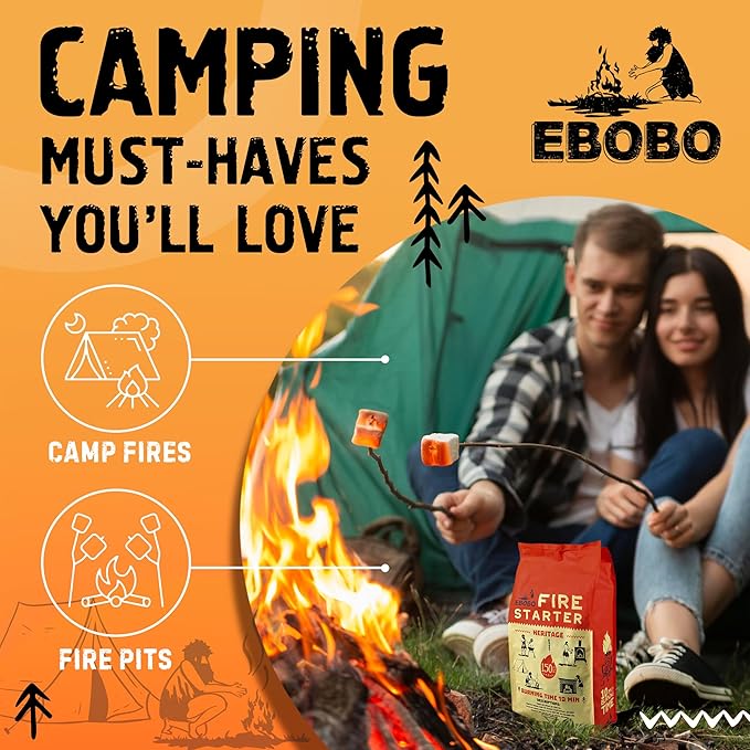 150 pcs Natural Fire Starters for Fireplace, Wood Stove, Charcoal Grill, BBQ, Fire Pit & Smoker β Wood Wool & Wax Rolls β Easy to Light, No Prep, No Mess