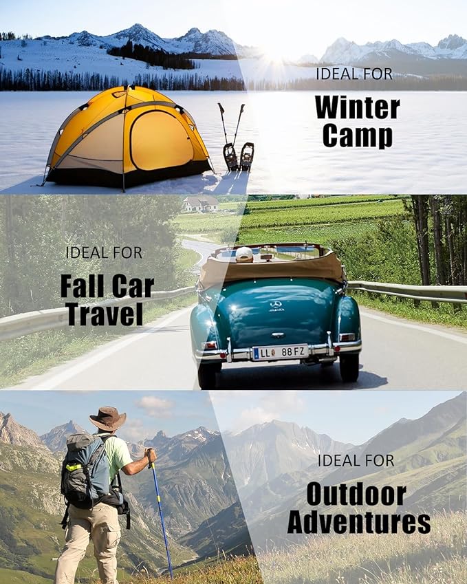 Sleeping Bags for Adults Backpacking Lightweight Waterproof- Cold Weather Sleeping Bag for Girls Boys Mens for Warm Camping Hiking Outdoor Travel Hunting with Compression Bags