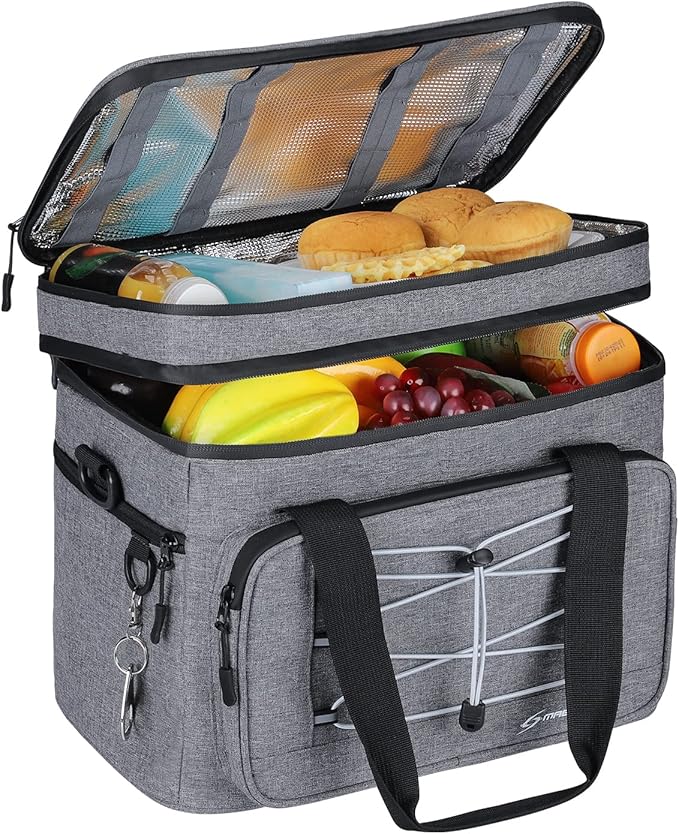 Maelstrom Soft Cooler Bag,Collapsible Soft Sided Cooler,24/30/60/75 Cans Beach Cooler,Ice Chest,Large Leakproof Camping Cooler,Portable Travel Cooler for Grocery Shopping,Camping,Road Trips