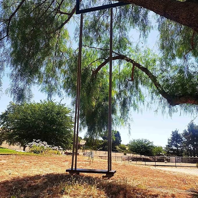 1-1/2 Inch Natural Jute Rope, 100 Feet Thick Hemp Rope, 4 Strands Twisted for Docks, Nautical, Raliings, Climbing, Decorating, Indoor/Outdoor Use