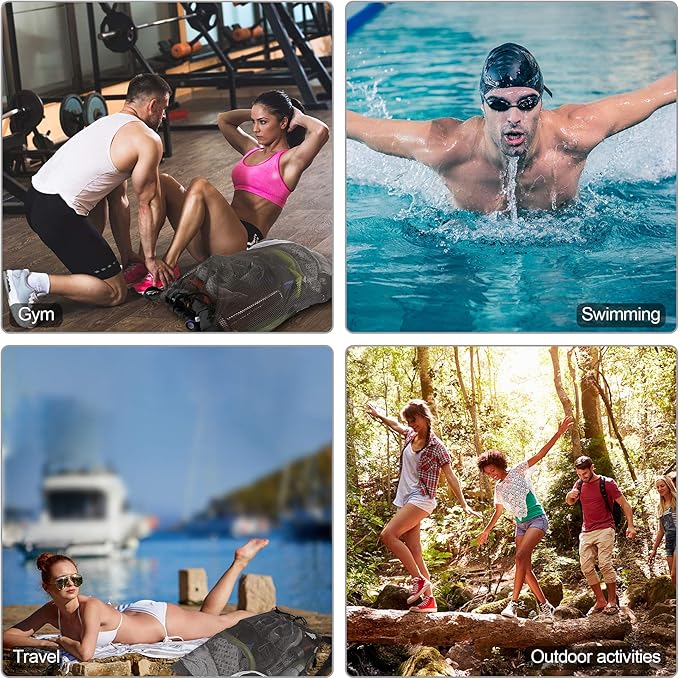 BeeGreen Drawstring Backpack for Men Women Athletic Gym Sports Workout Beach Swim …