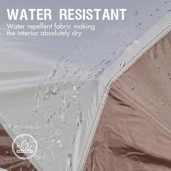 PORTAL 6/8/10 Person Family Camping Tent with Screen Room, Water Resistant Big Tunnel Tent with Rainfly, Large Family Tent for Outdoor Camping, Party