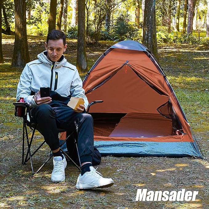 2 Person Camping Dome Tent,Waterproof Lightweight Portable Tents for Outdoor Camping Hiking Travel