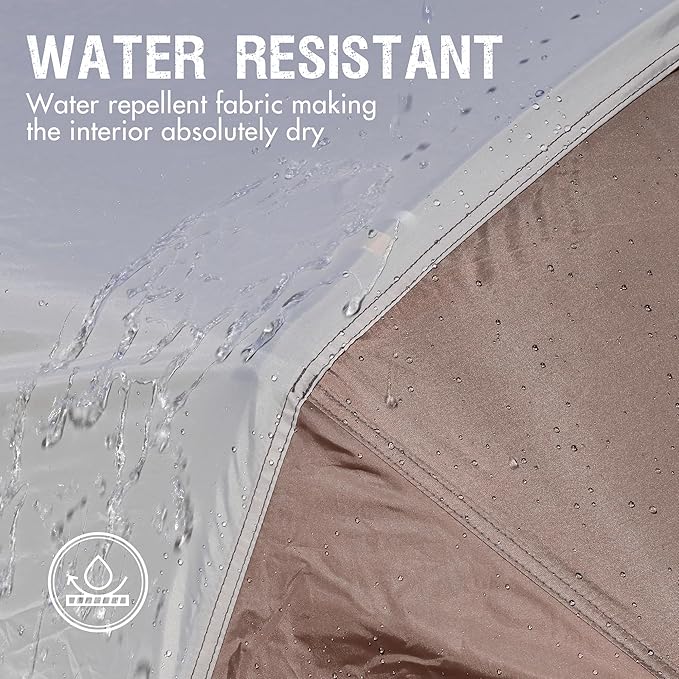 PORTAL 6/8/10 Person Family Camping Tent with Screen Room, Water Resistant Big Tunnel Tent with Rainfly, Large Family Tent for Outdoor Camping, Party