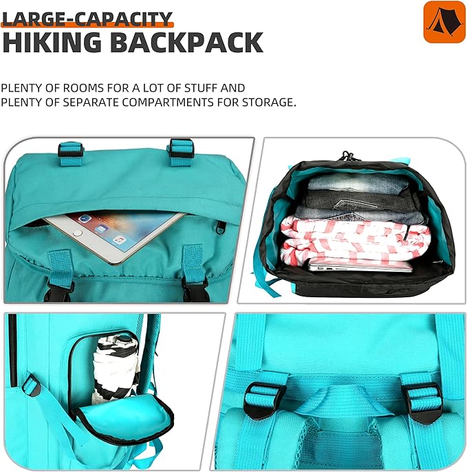 100L Hiking Backpacks Men Women Tactical Gear Back Pack Molle Bag Rucksack