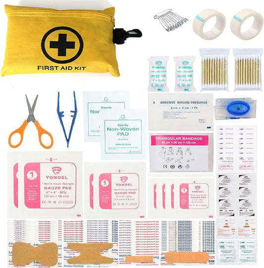 Galaxy 251 Pcs First Aid Kits for Survival Emergency Trauma Military Combat Tactical Medical Hunting Camping Hiking IFAK EMT Bag (__151 Pcs Mini First Aid Kits)