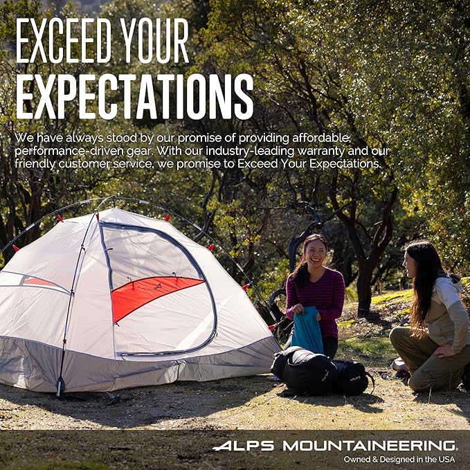 ALPS Mountaineering Tent Footprint, Multiple Sizes, 1500mm Waterproofing, Webbing Loop Attachments