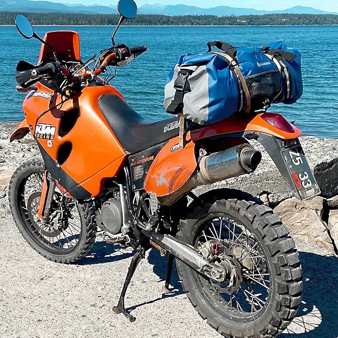 AquaQuest White Water Duffel - 100% Waterproof, Heavy Duty, Versatile, Comfortable - Durable Protective Dry Bag for Travel, Sport, Motorcycle, Boat, Fishing - 50, 75, or 100 L