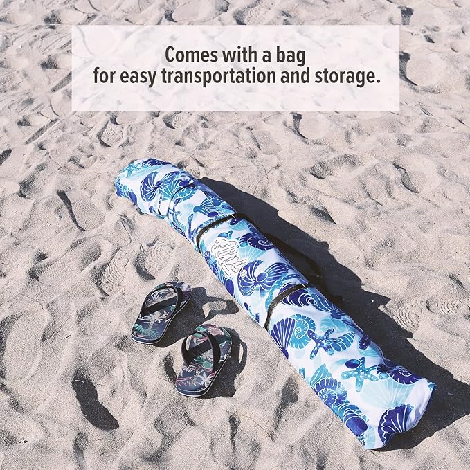 Qipi Beach Cabana - Easy to Set Up Canopy, Waterproof, Portable 6' x 6' Beach Shelter, Included Side Wall, Shade with UPF 50+ UV Protection, Ultimate Sun Umbrella - for Kids, Family & Friends