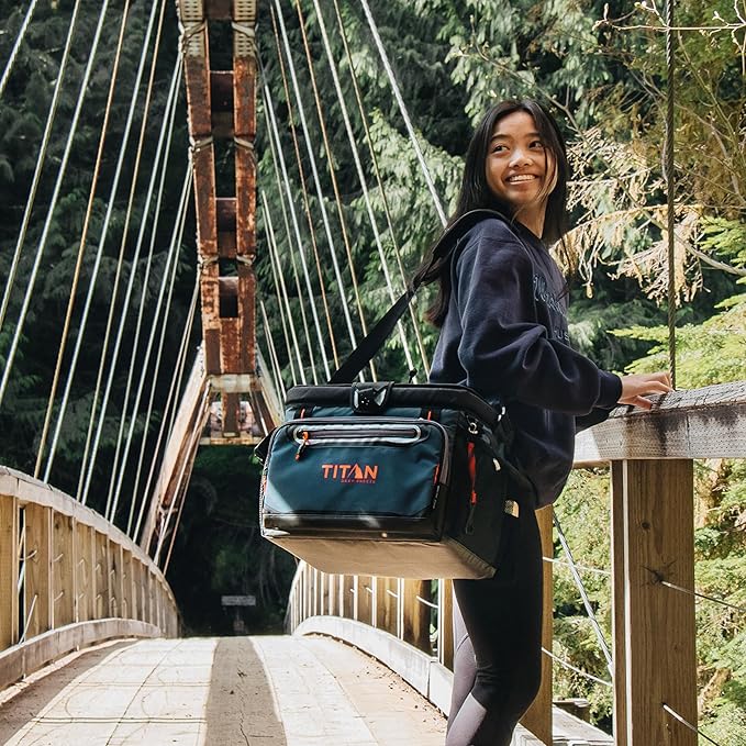 Arctic Zone Titan Deep Freeze Cooler - Zipperless Hardbody Cooler - Small & Large Capacity- Beach & Camping Cooler - Deep Freeze Insulation, HardBody Liner, and SmartShelf