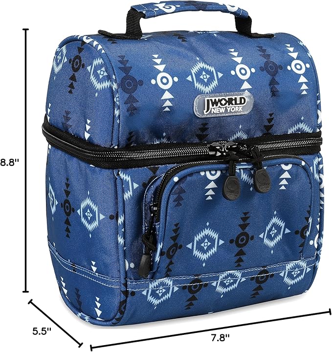 J World Corey Kids Lunch Bag. Insulated Lunch-Box for Boys Girls, Totem