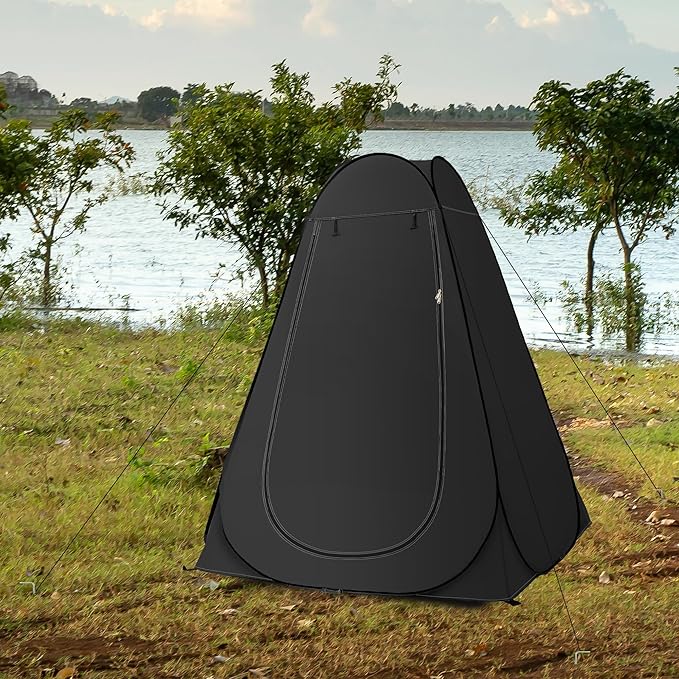 AKOZLIN Portable Pop Up Shower Tent Instant Privacy Dressing Changing Tent Outdoor Shower Room Camp Toilet Tent