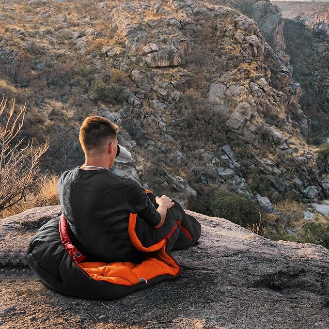 Bessport Mummy Sleeping Bag | 15-45 ℉ Extreme 3-4 Season Sleeping Bag for Adults Cold Weather– Warm and Washable, for Hiking Traveling & Outdoor Activities