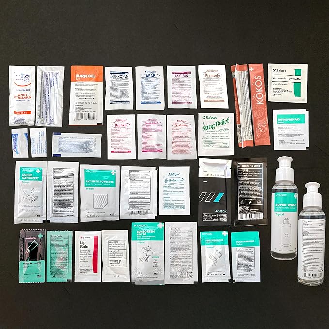 MY MEDIC MyFAK PRO Ifak First Aid Kit - 140 Life Saving Trauma and Medical Items - HSA FSA Eligible Survival Kit for Camping or Your Car - Black