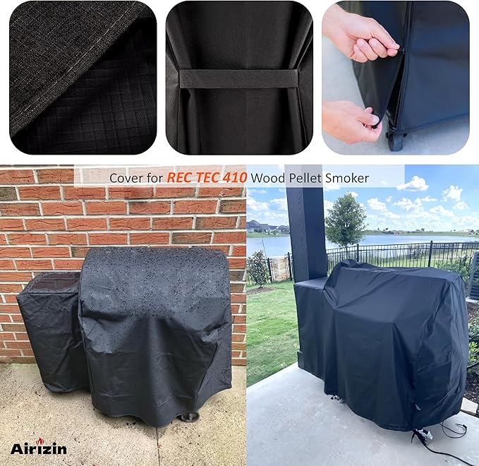 Premium Grill Cover for Recteq Patio Legend 410,Road Warrior 340 Wood Pellet Grill,for Rec Tec Patio Legend RT-410,RT-340 Grill Cover Accessories