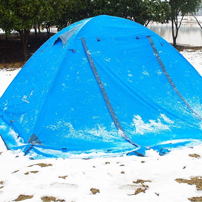 Azarxis Camping Tent 1 2 3 4 Man Person 3 4 Season Easy Set Up Waterproof Double Layer Lightweight Aluminum Rod Tents for Backpacking Hiking Trekking Travel Climbing Outdoor Activities