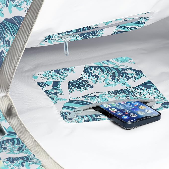 Skog Å Kust Duffelsak Heavy Duty Waterproof Duffel - Gear Bag for Sports, Travel, & More - 40L Waves