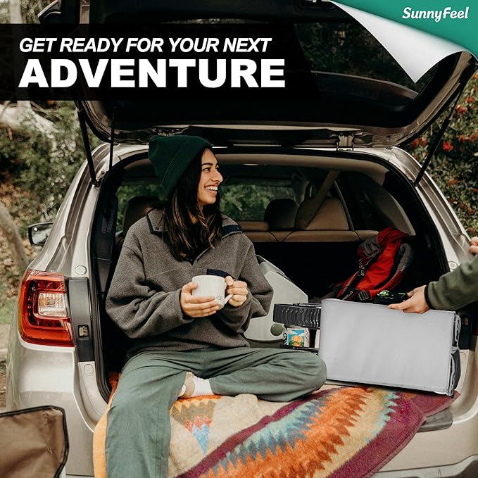 SunnyFeel Heavy Duty Collapsible Outdoor Utility Wagon Cart 300LB Capacity Adjustable Handlebar,Foldable Beach Wheels Stable Durable Oxford Fabric for Shopping Garden Camping (Black & Grey)