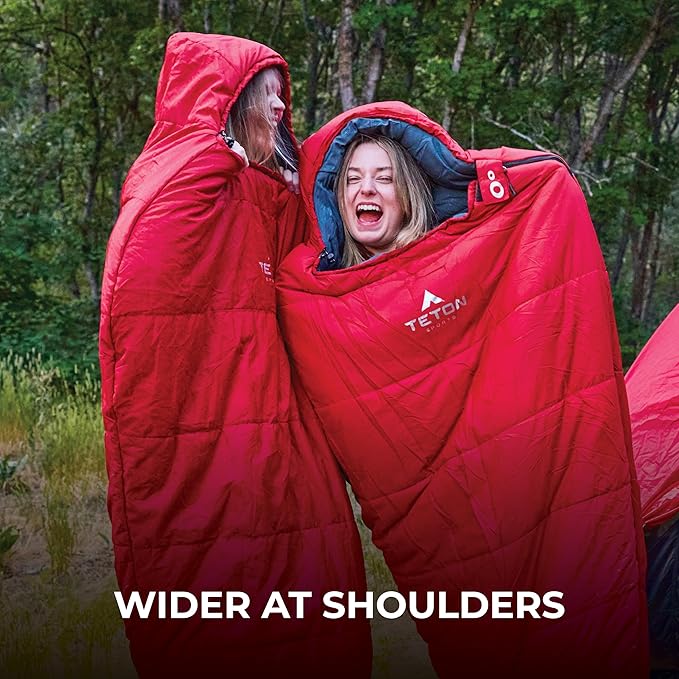 TETON Sports LEEF Ultralight Mummy Sleeping Bag Perfect for Backpacking, Hiking, and Camping; 3-4 Season Mummy Bag; Free Stuff Sack Included