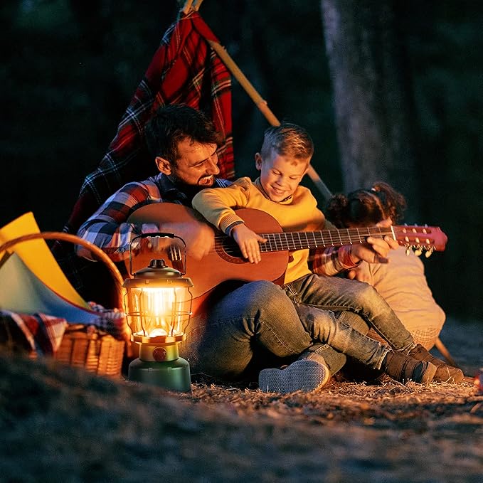 LED Camping Lantern, COB Battery Lanterns 4D Batteries Powered 2500LM, Water Resistant Emergency Light for Power Outage, Hurricane, Hiking