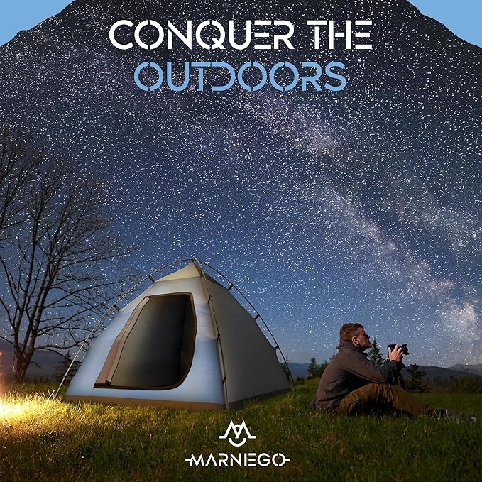 Pop Up Tent for Camping & Hiking - Ultralight 1-2 Person Tent, Backpacking & Bivy Style