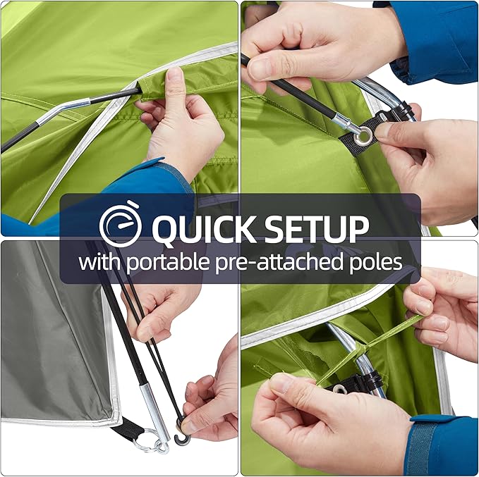 CAMEL CROWN Tents for Camping 4/8 Person Waterproof Quick Setup Folding Outdoor Backpacking Tents 4 People Family Hiking