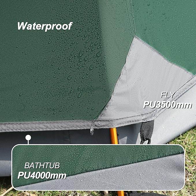 1 Person Tent for Camping Hiking Mountain Hunting Backpacking Tents 4 Season Resistance to Windproof Rainproof and Waterproof