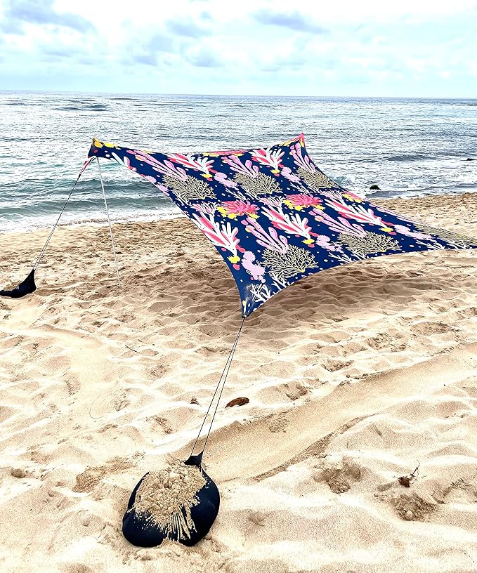 Neso Tents Grande Beach Tent, 7ft Tall, 9 x 9ft, Reinforced Corners and Cooler Pocket