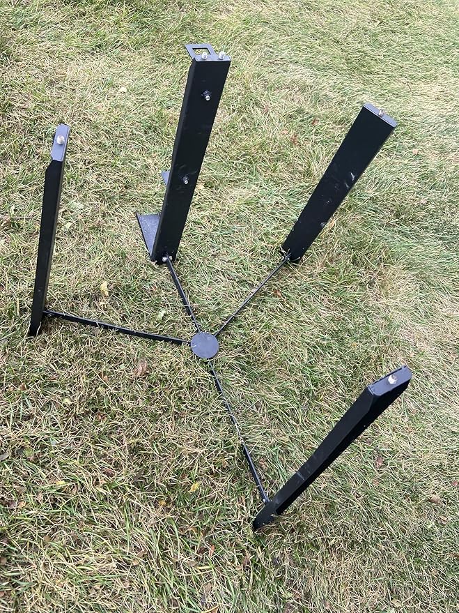 18-Inch Portable Campfire Pit & Grill - Stainless Steel Fire Pit with Raised Edge Grilling Rack