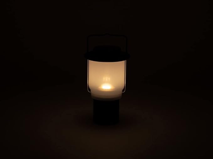 Snow Peak Mini Hozuki - Battery-Powered & Lightweight Camping Light - Portable Lantern for Soft, Ambient Light, Black