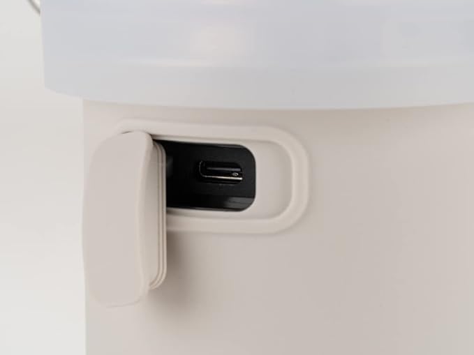 Snow Peak Mini Hozuki - Battery-Powered & Lightweight Camping Light - Portable Lantern for Soft, Ambient Light, Ivory