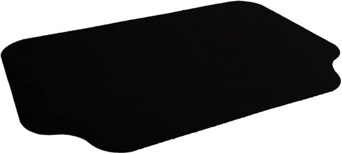 RESILIA Large Under Grill Mat – Heavy Duty, Reusable Outdoor Floor Protector Mats for Deck, Patio, & Garage – 72 Inch x 48 Inch with 12 Inch Splatter Protection Lip, Black Orange Peel