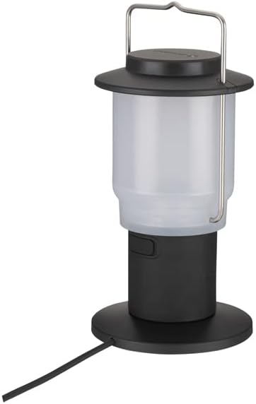 Snow Peak Mini Hozuki - Battery-Powered & Lightweight Camping Light - Portable Lantern for Soft, Ambient Light, Black