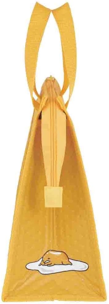 Skater Gudetama Thermal Insulated Lunch Bag with Zip Closure - Gudetama Face