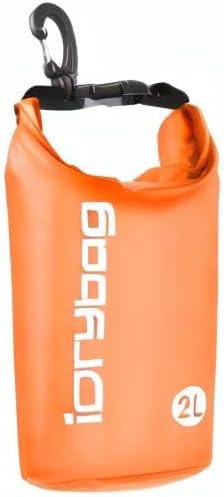 IDRYBAG Clear Dry Bag Waterproof 2L/5L/10L/15L/20L, Small Dry Sack Waterproof Bag for Kayaking