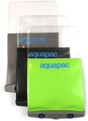 Aquapac Waterproof Phone Case, Medium, Blue, Lanyard, iPhone and Android, Made in The UK, Hiking, Mountain Biking, Running Accessory, Travel Essential, 5 Year Warranty. IPX8 Certified to 30 ft deep.