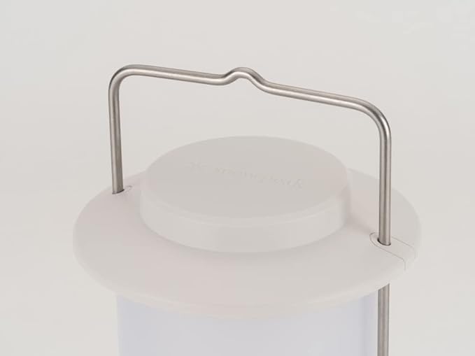 Snow Peak Mini Hozuki - Battery-Powered & Lightweight Camping Light - Portable Lantern for Soft, Ambient Light, Ivory