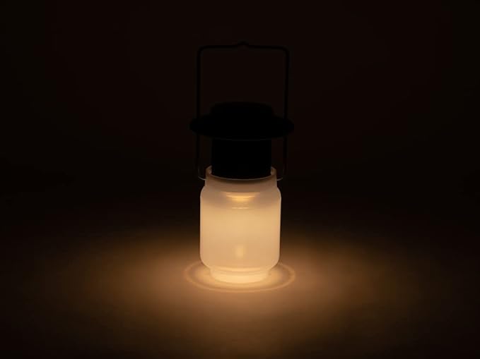 Snow Peak Mini Hozuki - Battery-Powered & Lightweight Camping Light - Portable Lantern for Soft, Ambient Light, Black