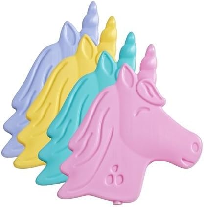 Fit & Fresh Cool Coolers Kids Lunch Box Ice Packs, Slim Ice Packs for Lunch Bags, Lunch Ice Packs Reusable-Multicolored 12 Pack Unicorn