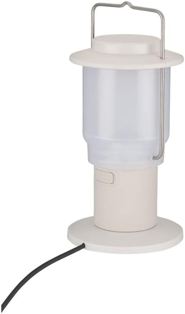 Snow Peak Mini Hozuki - Battery-Powered & Lightweight Camping Light - Portable Lantern for Soft, Ambient Light, Ivory