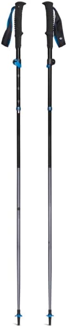 Black Diamond Distance FLZ Trekking Poles, Pair of Foldable, Lightweight, Adjustable Length Aluminum Hiking Poles