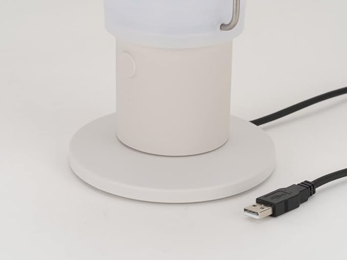 Snow Peak Mini Hozuki - Battery-Powered & Lightweight Camping Light - Portable Lantern for Soft, Ambient Light, Ivory