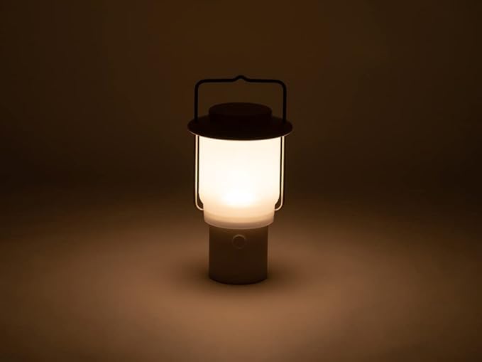 Snow Peak Mini Hozuki - Battery-Powered & Lightweight Camping Light - Portable Lantern for Soft, Ambient Light, Ivory