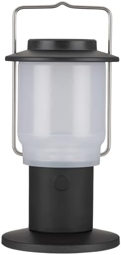 Snow Peak Mini Hozuki - Battery-Powered & Lightweight Camping Light - Portable Lantern for Soft, Ambient Light, Black