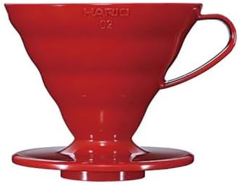 Hario V60 Plastic Coffee Dripper, 02, Clear (Pack of 2)