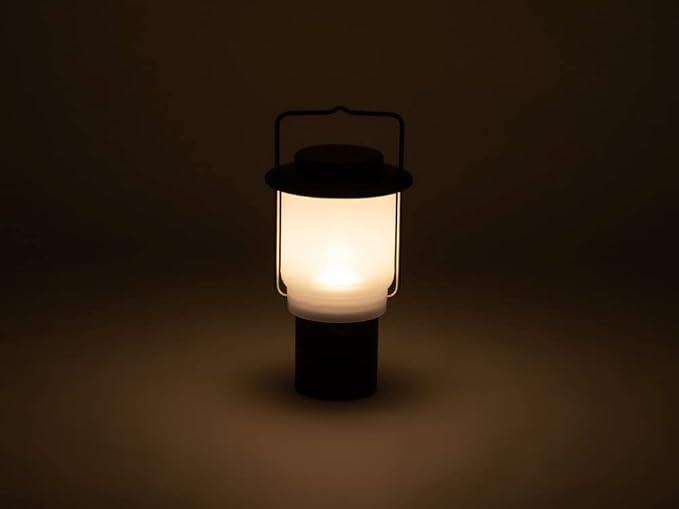 Snow Peak Mini Hozuki - Battery-Powered & Lightweight Camping Light - Portable Lantern for Soft, Ambient Light, Black